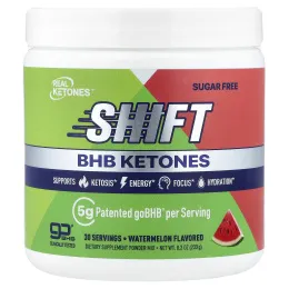 Real Ketones, Shift, BHB кетоны в порошке, со вкусом арбуза, 233 г (8,2 унции)