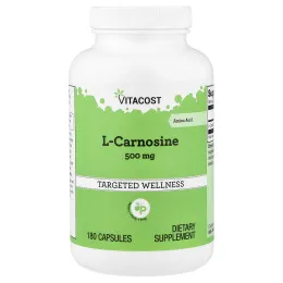 Vitacost, L-Carnosine, 500 mg, 180 Capsules