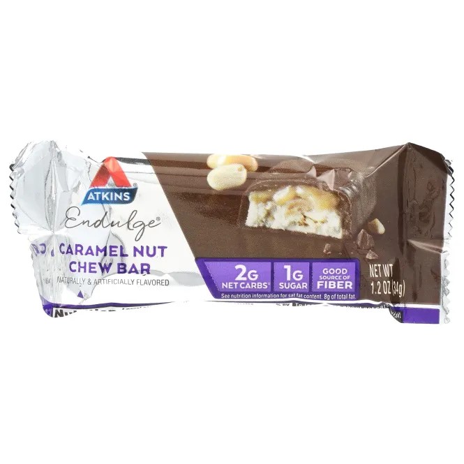 Atkins, Endulge, батончики с карамелью и орехами, 10 шт. по 32 г (1,2 унции)