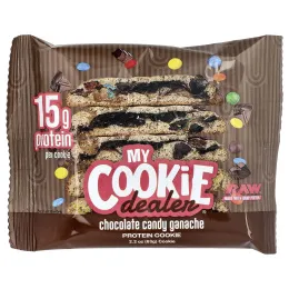 My Cookie Dealer Protein, протеиновое печенье, шоколадная конфета с ганашем, 12 шт. по 63 г (2,2 унции)