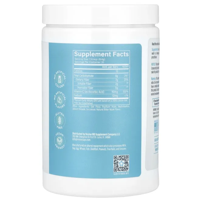 Revive, клетчатка, без добавок, 252 г (8,89 унции)