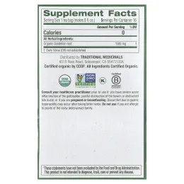 Traditional Medicinals, органический обжаренный корень одуванчика, без кофеина, 16 чайных пакетиков в упаковке, 24 г (0,85 унции)