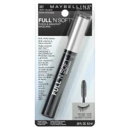 Maybelline, Тушь для ресниц Full 'N Soft, оттенок 301 угольно-черный, 8,2 мл