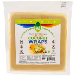 NUCO, Кокосовые лепешки, куркума, 5 шт., 2,47 унц. (70 г)