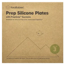 KeaBabies, силиконовые чашки для препарирования, с насадкой PrepGrip™, для детей 6–36 месяцев, десерт, 3 шт.