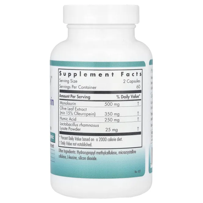 Nutricology, Гуминовый монолаурин, 120 вегетарианских капсул