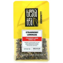 Tiesta Tea Company, Листовой чай премиум-класса, клубничный лимонад, без кофеина, 2,0 унции (56,7 г)