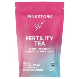 Pink Stork, Fertility Tea, сладкая мята, 15 пакетиков, 37,5 г (1,3 унции)