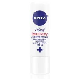 Nivea, A Kiss of Recovery, Medicated Lip Care, SPF 15, 0.17 oz