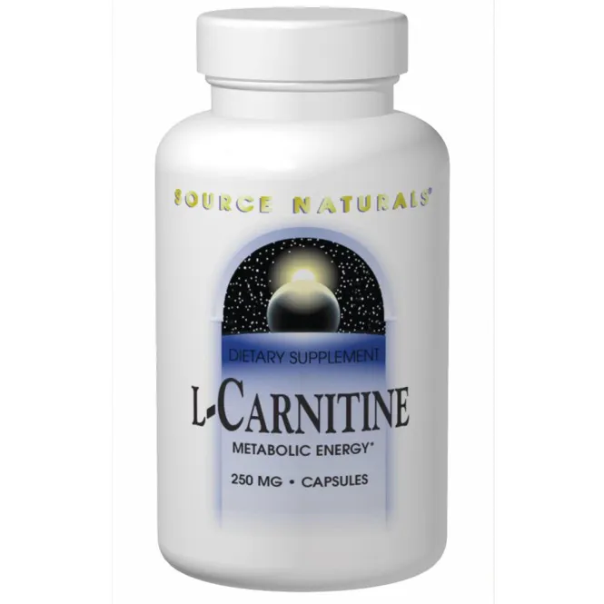 Source Naturals, L-карнитин, 250 мг, 120 капсул