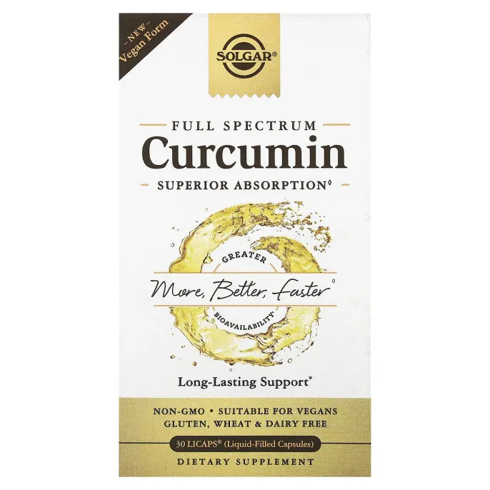 Curcumin Солгар Куркумин, 30 мягких капсул