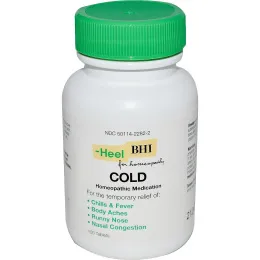 MediNatura, BHI, средство от простуды, 100 таблеток