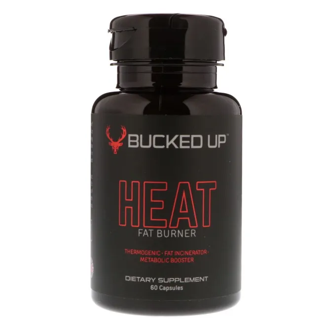Bucked Up, HEAT, Fat Burner, 60 Capsules