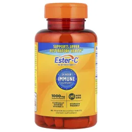 EsterC, 24-часовая поддержка иммунитета, 1000 мг, 60 вегетарианских таблеток в оболочке