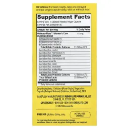 Renew Life, Women's Care, пробиотик Ultimate Flora™, 50 веганских капсул с отсроченным высвобождением
