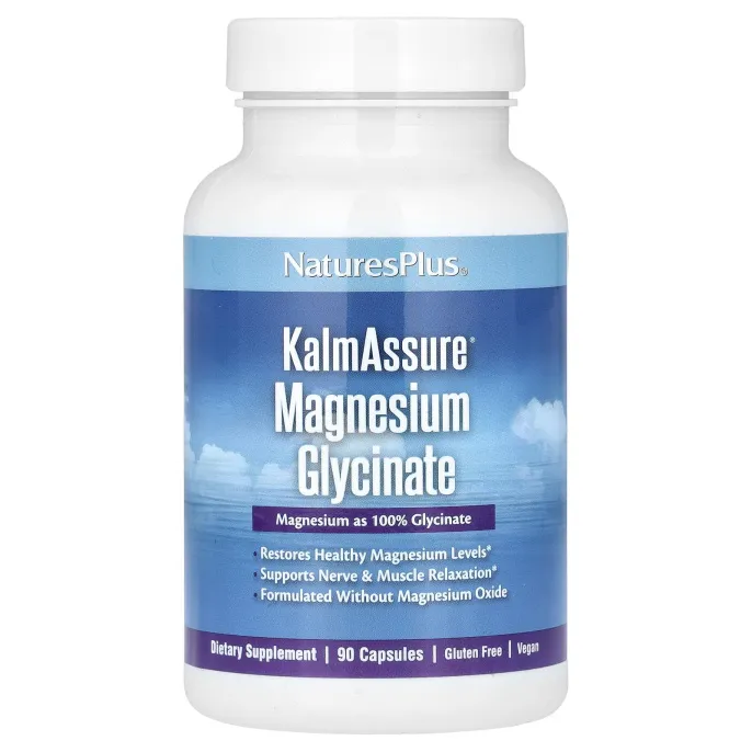NaturesPlus, KalmAssure, глицинат магния, 90 капсул