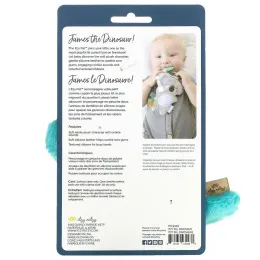 Itzy Ritzy, Itzy Pal, плюшевая игрушка с силиконовым прорезывателем, для малышей от 0 месяцев, динозаврик Джеймс, 1 шт.