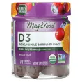 MegaFood, D3, Mixed Fruit, 1000 МЕ (25 mcg), 70 Gummies