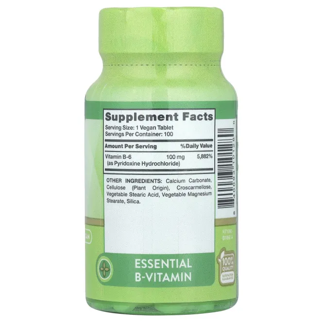 Nature's Truth, Витамин B6, 100 мг, 100 таблеток