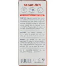 Schmidt's, Состав, подходящий чувствительной коже, герань, 3,25 унц. (92 г)