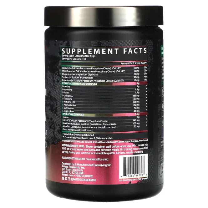 Nutrex Research, EAA + Hydration, яблочная груша, 390 г (13,8 унции)