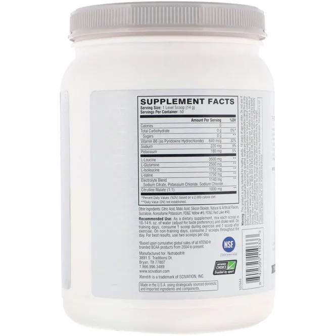 Scivation, Xtend, оригинал, Безумие манго, 1,5 фунта (700 г)