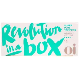 Oi, Тампоны из органического хлопка, Без аппликатора, Супер плюс, 16 тампонов