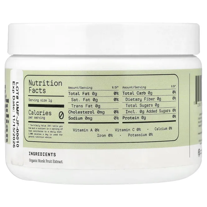 Julian Bakery, органический подсластитель PureMonk, 75 г (2,65 унции)