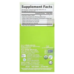 Organic India, чай тулси и моринги, без кофеина, 18 пакетиков для заваривания, 36 г (1,27 унции)