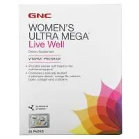 GNC, Women's Ultra Mega, Live Well, 30 Packs