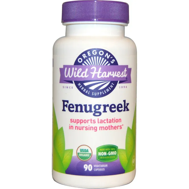 Oregon's Wild Harvest, Пажитник без ГМО, 90 капсул