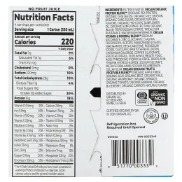 Orgain, Organic Nutrition, питательный коктейль, ваниль, 4 пакетика по 330 мл (11 жидк. унц.)