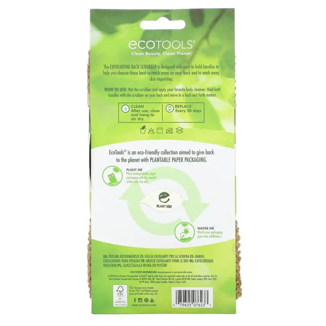 EcoTools, Exfoliating Back Scrubber , 1 Scrubber