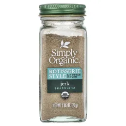 Simply Organic, приправа для гриля, джерк, 75 г (2,65 унции)