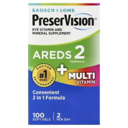 PreserVision, AREDS 2, формула с мультивитаминами, 100 капсул