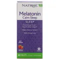 Natrol, Быстро Растворяющийся Мелатонин с Ароматом Клубники для Спокойного Сна, 60 Таблеток