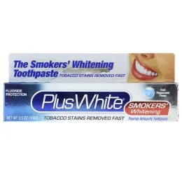 Plus White, The Smokers' Whitening Toothpaste, Cool Peppermint Flavor, 3.5 oz (100 g)