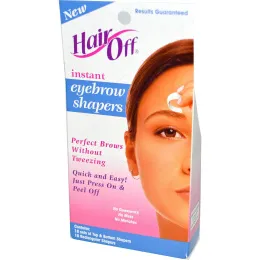Hair Off, Набор для мгновенного придания формы бровям, 34 шт. в комплекте
