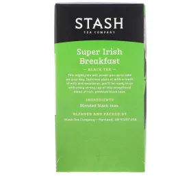 Stash Tea, Черный чай высшего сорта, Super Irish Breakfast, 20 чайных пакетиков, 1,4 унции (40 г)