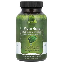 Irwin Naturals, Vision Sharp, Питательные вещества для здоровья глаз, 42 жидких гелевых капсулы