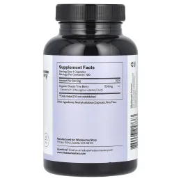 Wholesome Story, Vitex, 500 мг, 120 вегетарианских капсул