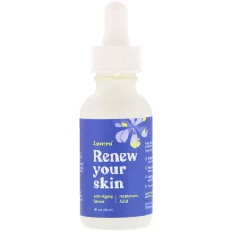 Asutra, Обнови свою кожу, антивозрастная сыворотка, гиалуроновая кислота, 1 ж. унц. (30 мл)