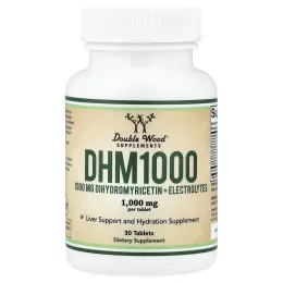 Double Wood Supplements, DHM1000, дигидромирицетин и электролиты, 30 таблеток