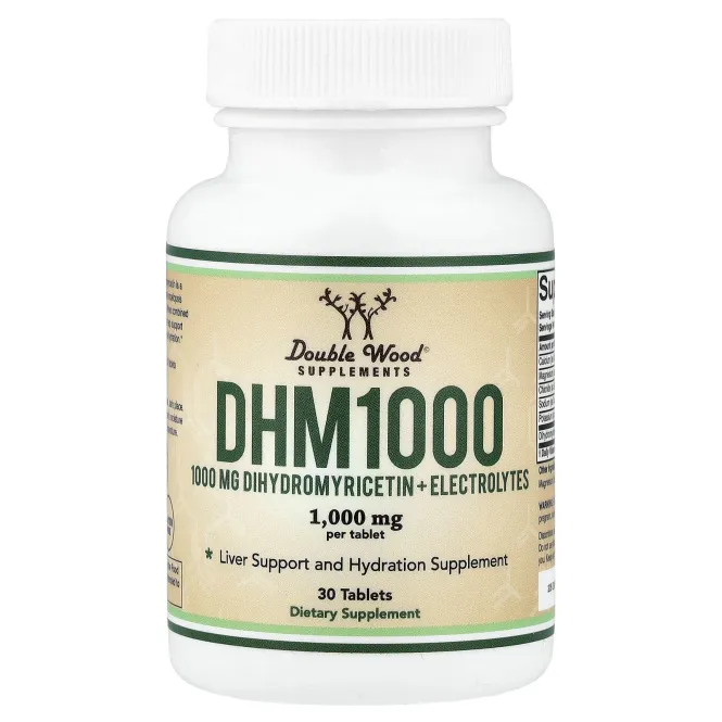 Double Wood Supplements, DHM1000, дигидромирицетин и электролиты, 30 таблеток