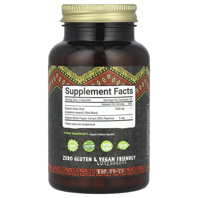 Maju Superfoods, Maju's Red Maca, 120 капсул