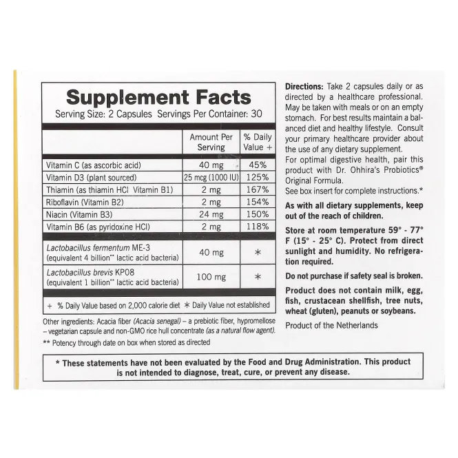 Dr. Ohhira's, Reg'Activ, Immune & Vitality, 60 капсул