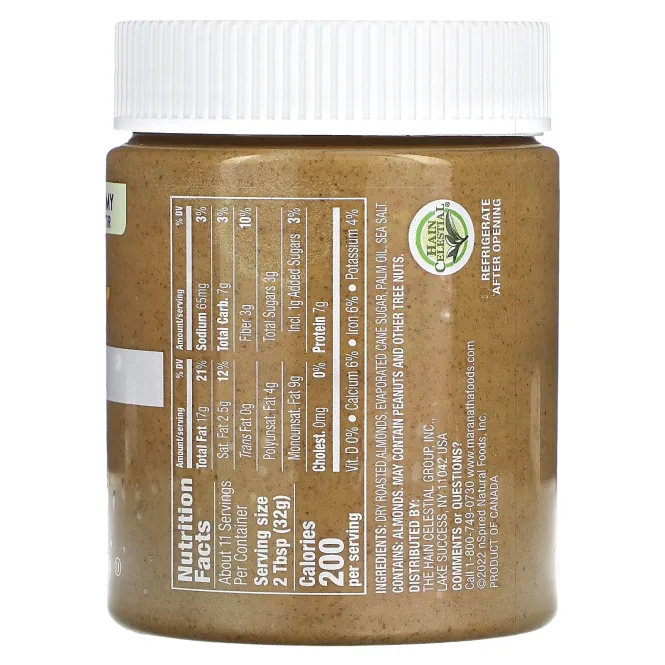 MaraNatha, Миндалевое масло, кремовое, 12 унц. (340 г)