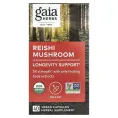 Gaia Herbs, Гриб рейши, 40 веганских капсул