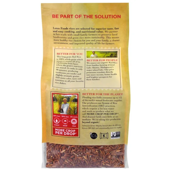 Lotus Foods, Красный рис Heirloom Bhutan, 15 унций (426 г)