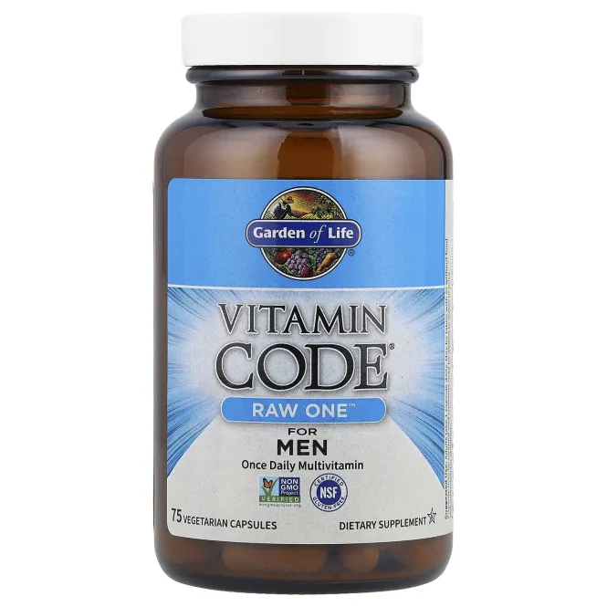 Garden of Life Vitamin Code RAW One For Men - МУЛЬТИВИТАМИНЫ ДЛЯ МУЖЧИН, 75 капсул
